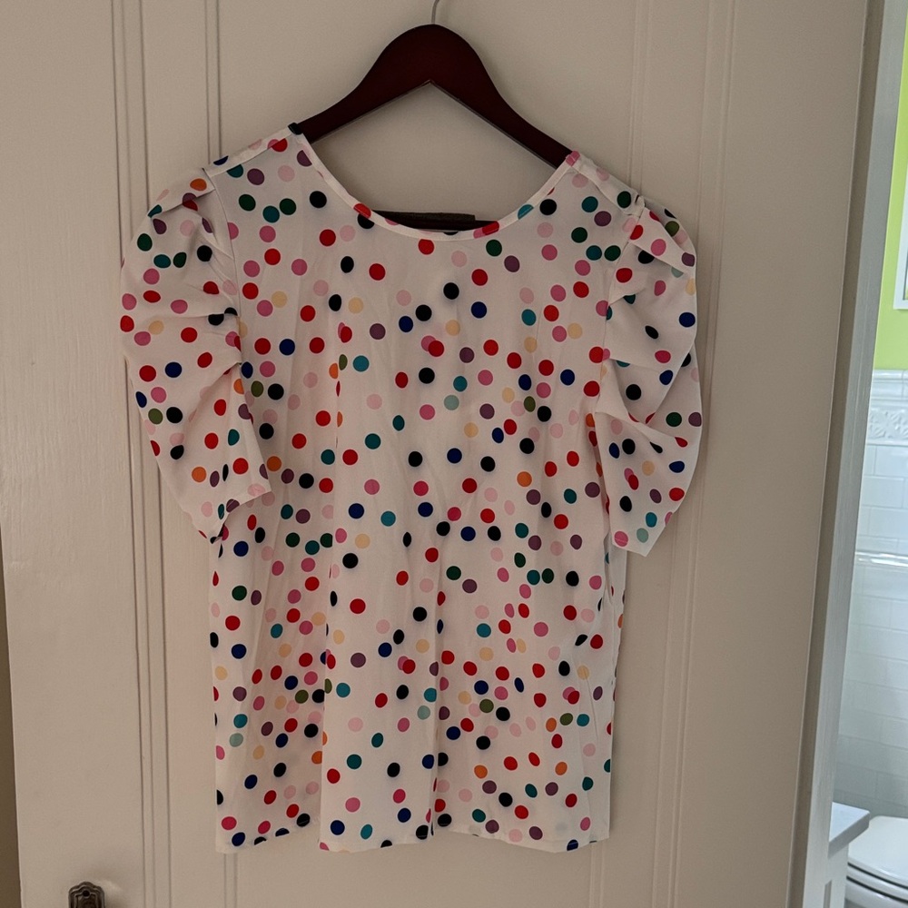 Multicolor Polka Dot Blouse